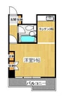 藤塚コーポラス 1Kの間取り