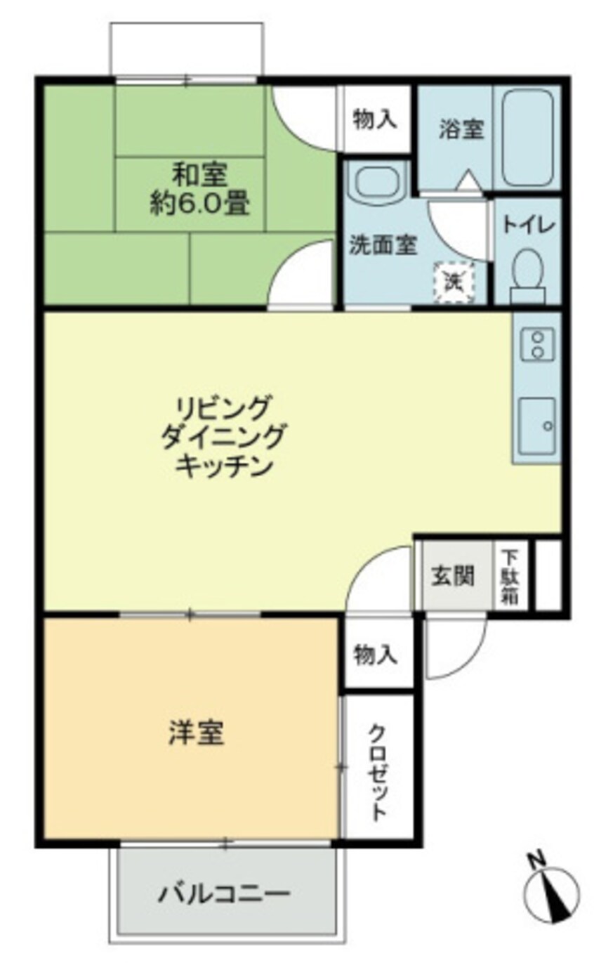 間取図 フォブールＤＭＣ・Ｂ