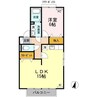 エスポワールメゾン　A棟 1LDKの間取り