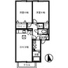 アーバンハイツ ２８　Ａ棟 2DKの間取り