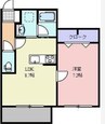 MITSUI CREST COURT 1LDKの間取り