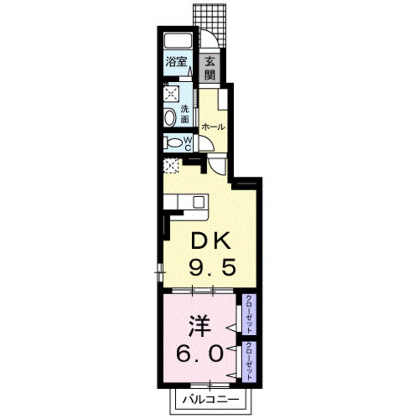 間取図 リジエール　タンドルＢ