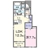 シュシュメゾン　Ⅱ 1LDKの間取り