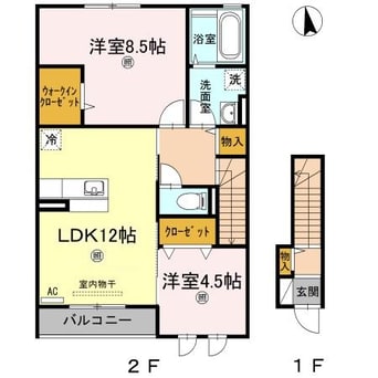 間取図 セジュールコートB棟