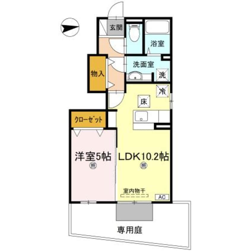 間取図 クオーレ・アロッジオ　勅使