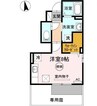 エスペランサ 花ノ宮 1Rの間取り