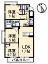 エルミタージュ　3番館. 3LDKの間取り