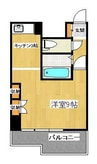 藤塚コーポラス 1Kの間取り