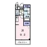 ちどり 1Rの間取り