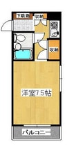 アルファ藤塚町 1Kの間取り