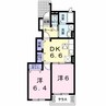 トラスト・コート 2DKの間取り