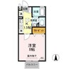 ベルシャトル　C棟 1Kの間取り