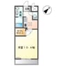 メルヴェーユ 1Kの間取り