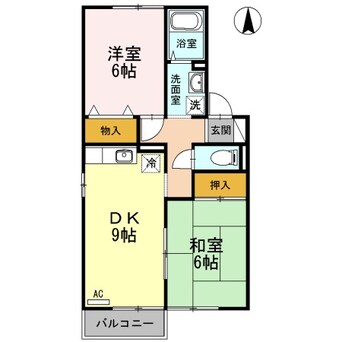 間取図 メゾン・シャルム　A棟