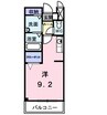 ちどり 1Rの間取り