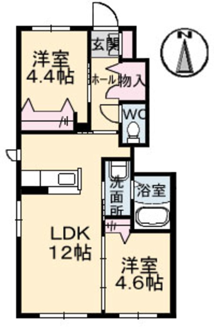 間取図 シャーメゾン上林　B棟