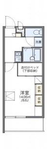 レオパレスＨＡＺＥ 1Kの間取り