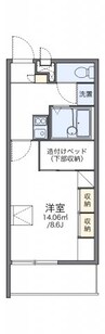 レオパレスＨＡＺＥ 1Kの間取り