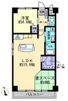 モアガーデンII 1LDK+Sの間取り