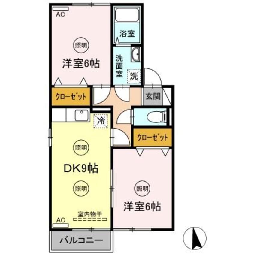 間取図 セジュール松縄 B棟