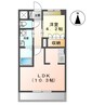 フェリーチェ 1LDKの間取り