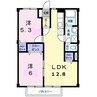 エクセル・コート 2LDKの間取り
