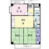 マリッチ高嶋 3DKの間取り