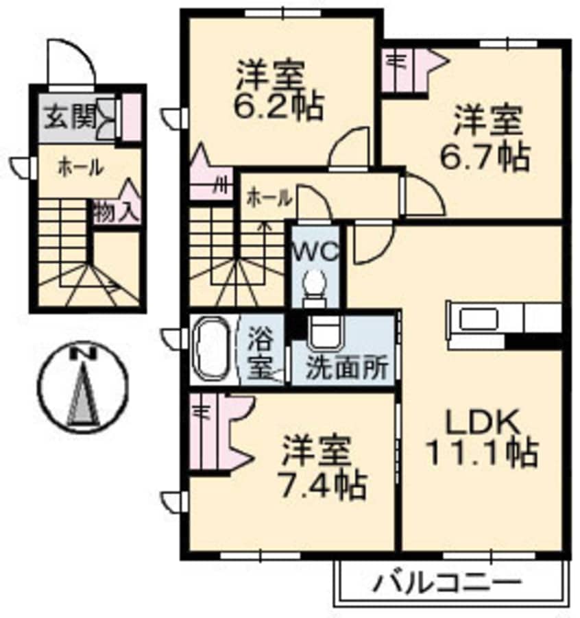 間取図 シャーメゾン上林 C棟
