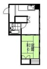 平野屋ビル 1Kの間取り