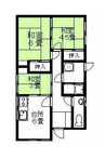 明見ハウス 3DKの間取り