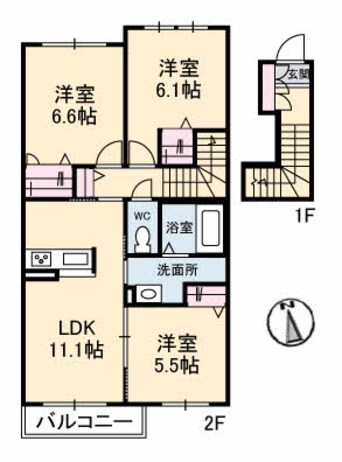 間取図 シャーメゾン　アンビエラ