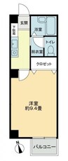 フォブールＨＩＮＡＴＡ 1Kの間取り