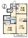 シャーメゾン白金 2LDKの間取り