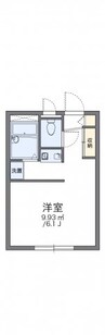 レオパレスエスペランサ 1Kの間取り
