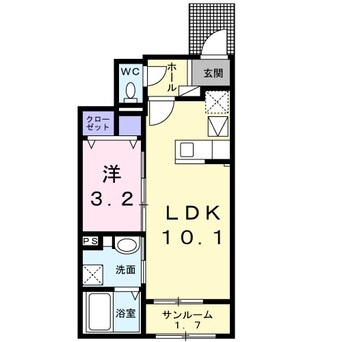 間取図 クルール今津Ｃ