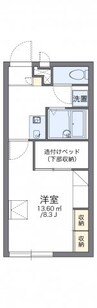レオパレスソレーユ 1Kの間取り