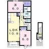 ＪａｄｅＨｏｕｓｅ　Ｂ 2LDKの間取り