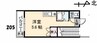 照島マンション 1Rの間取り