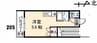 照島マンション 1Rの間取り