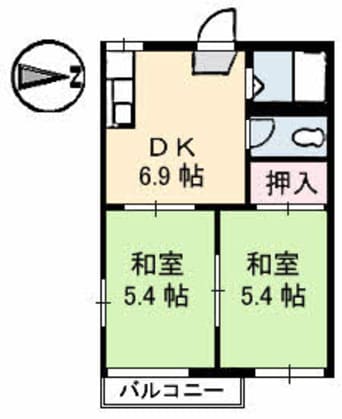 間取図 コーポ渡辺