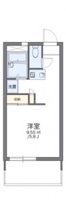 レオパレス宇多津 1Kの間取り