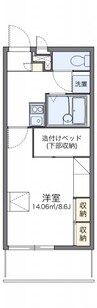 レオパレスアリシア 1Kの間取り