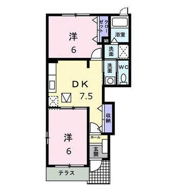 間取図 ヴィラージュⅣ