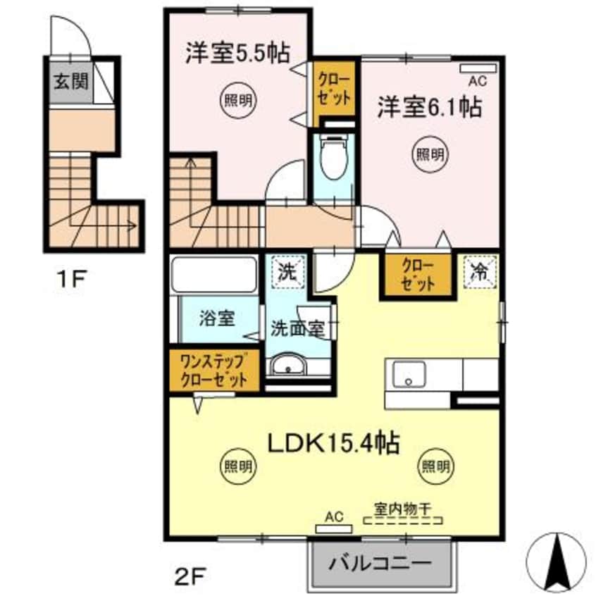 間取図 エスターテ柊 Ⅱ