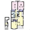 ソレイユ　ハーモニーＣ 2LDKの間取り