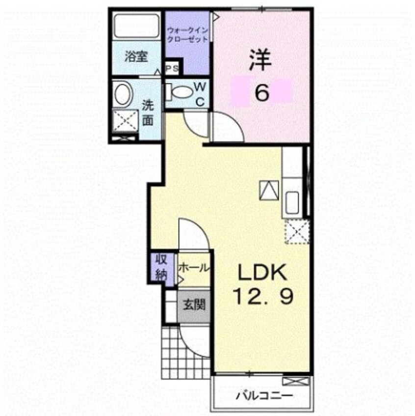 間取図 パル・ガーデン　６