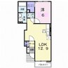 パル・ガーデン　６ 1LDKの間取り