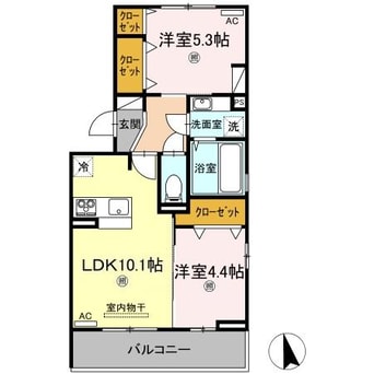 間取図 ドヌール・エスパース A棟