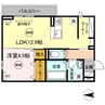 エミネンス 2LDKの間取り