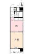 ダイアパレス中新町第3 1DKの間取り